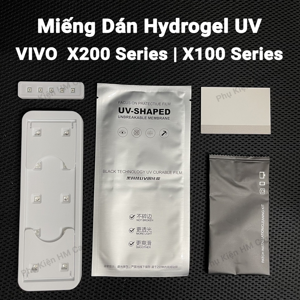 Miếng Dán Hydrogel Vivo X200 Ultra X200 Pro X200 X100 X100 Pro X100S Pro X100 Ultra Tặng Kèm Bộ Vệ S