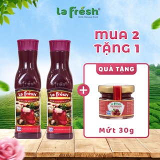 [ Tặng 1 hũ mứt 30gr ] Nước Cốt Măng Cụt Lafresh Đà Lạt Chai 650ml