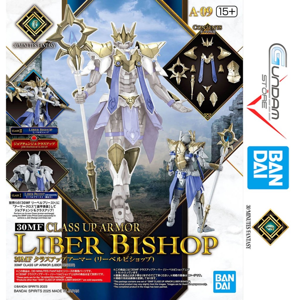 Mô Hình 30MF Class Up Armor Liber Bishop 30 Minutes Fantasy Bandai Đồ Chơi Lắp Ráp