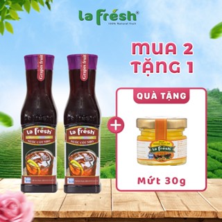 [ Tặng 1 hũ mứt 30gr ] Nước Cốt Nho Lafresh Đà Lạt Chai 650ml CHUYÊN DÙNG TRONG PHA CHẾ