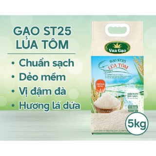 10kg gạo st25 lúa tôm vua gạo dẻo mềm