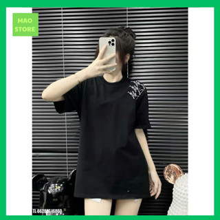  Áo Phông Đôn Chề Gác Bản Lề Hoạ Tiết Thêu Logo 3 Dòng Ở Vai .Áo Cộc Tay Siêu Cấp Dành Cho Anh Em Boy Phố Đi Học Đi Chơi 