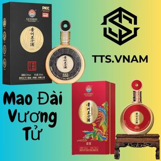 Rượu Mao Đài ủ trấu-chí tôn-vương tử Đỏ/Đen Chai x 500ml.53%vol Rượu Cao Cấp, Quà Tặng Sang Trọng
