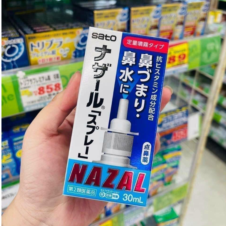 Xịt Mũi Nazal Sato Giảm Nhanh Triệu Chứng Nghẹt Mũi