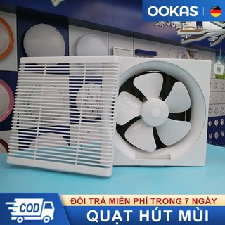  【Bán thanh lý OOKAS Quạt Hút Mùi Nhà vệ sinh Bếp Nhà Vệ Sinh Thông Gió Hút  Chiều Thông Gió Siêu Bền 