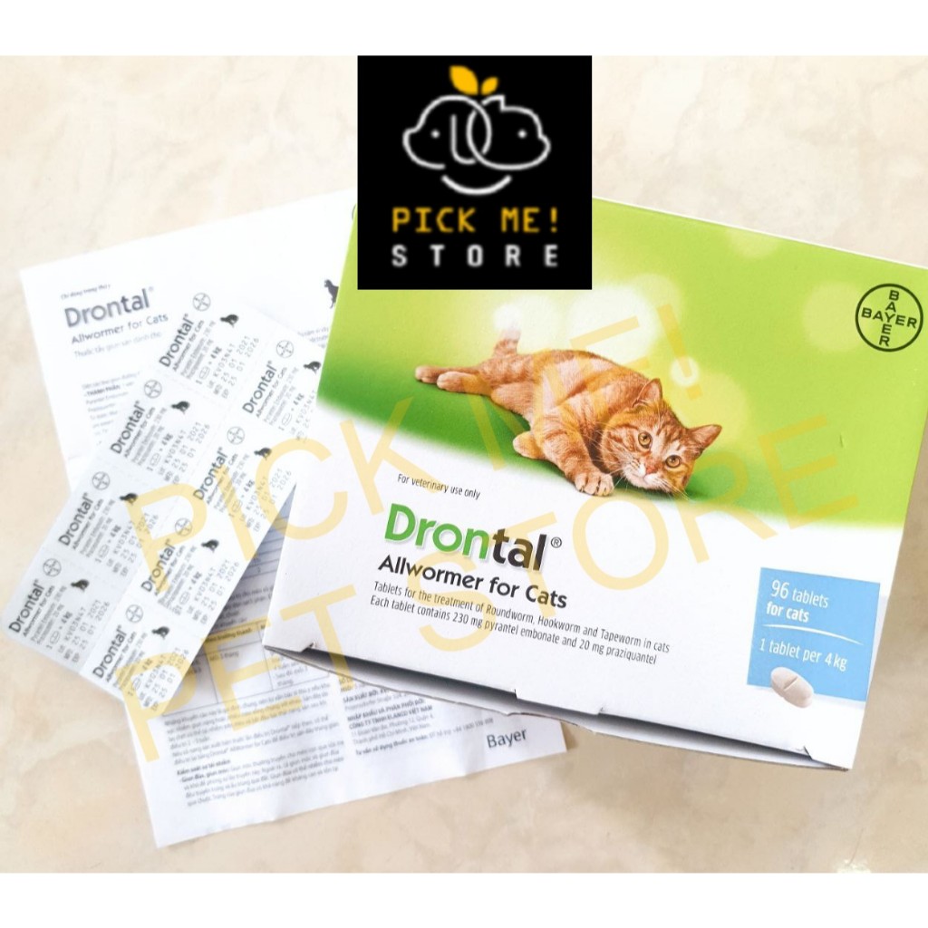 [1 Viên] Xổ Giun Drontal Cho Mèo ELANCO Drontal Cat😻😻