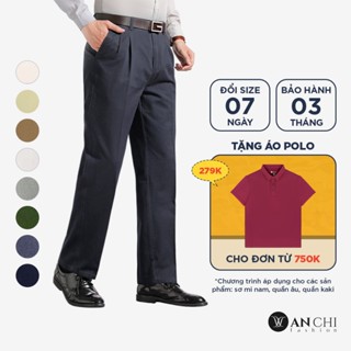 Quần kaki nam trung niên ANCHI chất thô dày dặn khỏe khoắn - B4ACKK2022THO