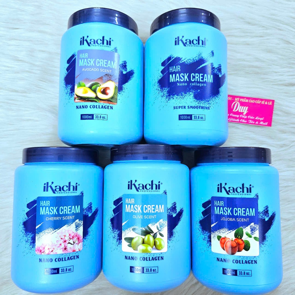Hấp Dầu - Ủ - Xả Tóc IKACHI MOLLYHAIR Nano Collagen – Hair Mask Cream 1000ml