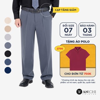 Quần âu nam 1 ly cạp tăng giảm thông minh cao cấp dành cho trung niên ANCHI - QA1LI