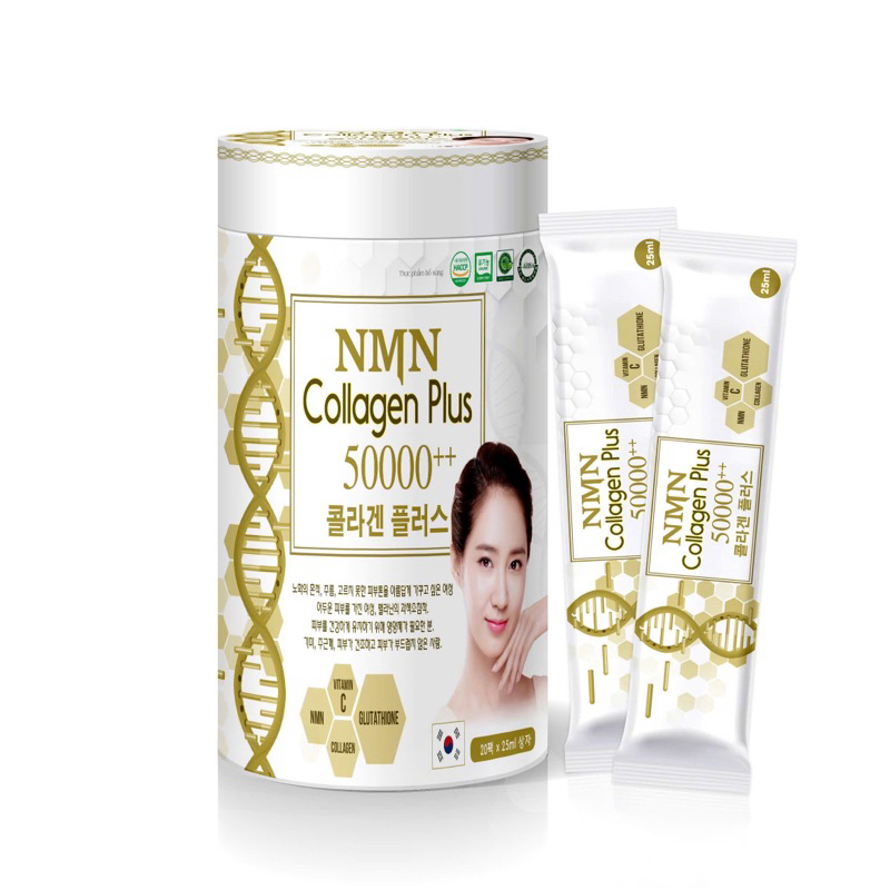 Nước Uống Đẹp Da NMN Collagen Plus 50000+ hỗ trợ làm trắng da ngăn ngừa nám sạm tàng nhang hiệu quả
