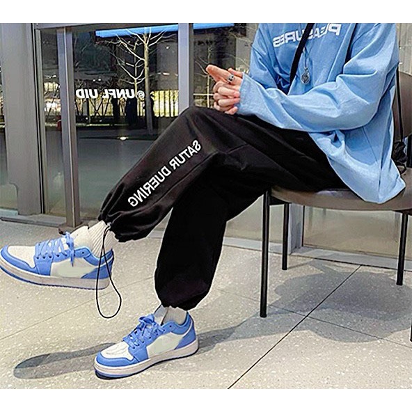 Quần dài ống rộng SATUR dây rút gấu mặc 2 kiểu ống suông và jogger siêu hot,Thời trang độc lạ 02 C1