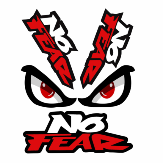 1 BỘ TEM DÁN XE NO FEAR - DECAL CHẤT LƯỢNG CAO | KÍCH THƯỚC 13x17CM