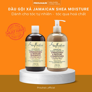 [BILL US] DẦU GỘI XẢ SHEA MOISTURE JAMAICAN BLACK CASTOR OIL Dành cho yếu đứt gãy