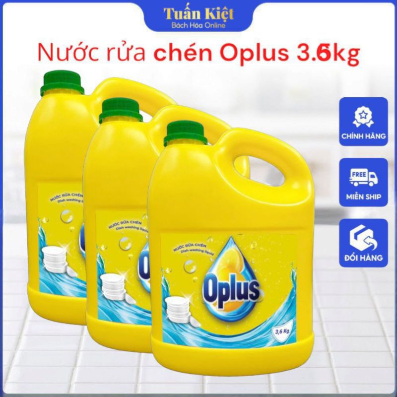 Nước rửa chén Oplus 3.6kg, bọt nhiều, sạch nhanh tiết kiệm nước