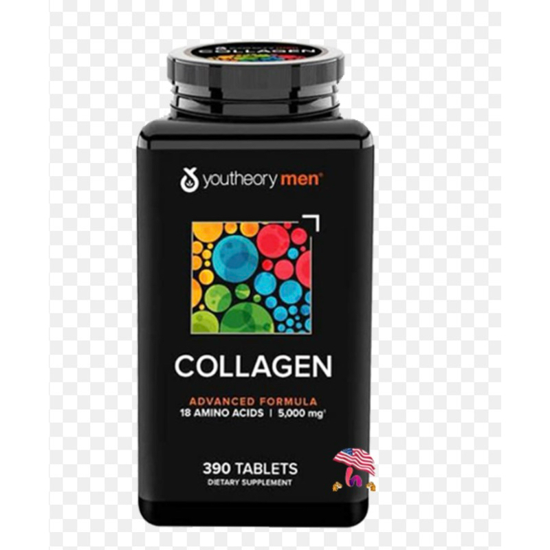[Chỉ Bán Hàng Mỹ] collagen men,colagen men 390 viên-collagen youtheory men type 1 2 3 Collagen Mỹ