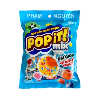 Kẹo Dẻo Thiên Thạch Từ Nước Ép Trái Cây Thật Mix Vị Popit 200g