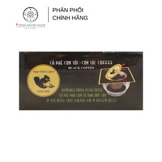 Cà phê con sóc phin lọc đen