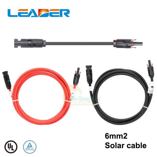 Cáp solar Leader 6mm2 bấm sẵn đầu nối MC4