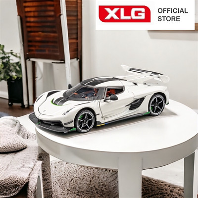 Mô hình xe thể thao Koenigsegg Jesko 1:24 hợp kim có đèn âm thanh