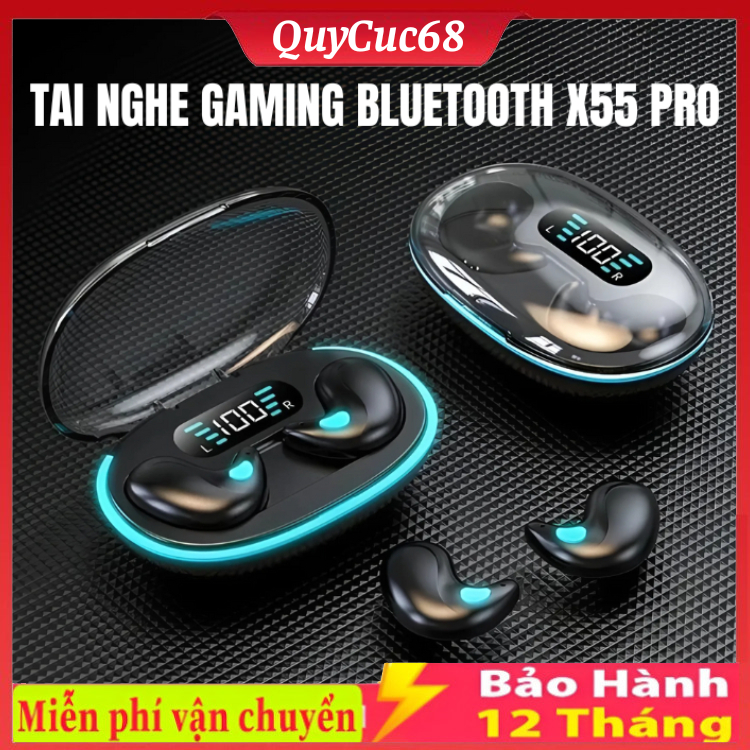 ai Nghe Không Dây X55 / F9 / M10 / KY8 PRO Bluetooth Màn Hình LED Tai Nghe Tích Hợp Mic , Khử Tiếng Ồn