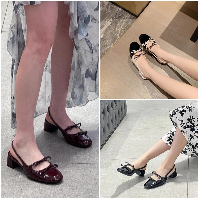  Giày Búp Bê 2 Nơ CK Fullbox Lùi sz  