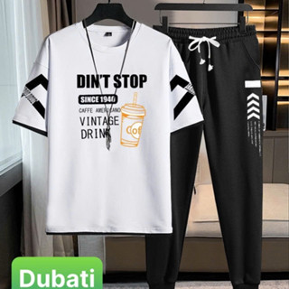 ĐỒ BỘ THỂ THAO CHỮ DON’T STOP DÀI NAM SET ĐỒ BỘ THỂ THAO PHONG CÁCH SANG CHẢNH - DUBATI FASHION