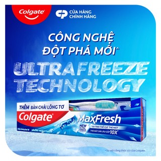 Bộ 4 Kem đánh răng Colgate Maxfresh ULTRA FREEZE the mát gấp 10X 180g/tuýp