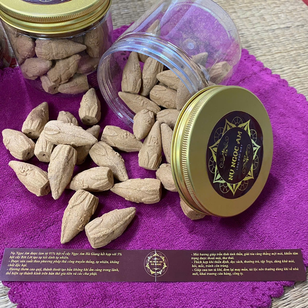 Nhang Nụ Ngọc Am  - Hộp 40 Nụ, Mùi Thơm tự nhiên của gỗ Ngọc Am