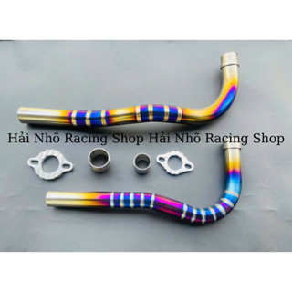 Cổ Titan Thay Thế Cổ Pô Zin Size 27 & 32 Dành Cho Wave Nhỏ Đream Cud Wave RS100 ZxFom Thòng Full Khâu Cổ Pat Cnc