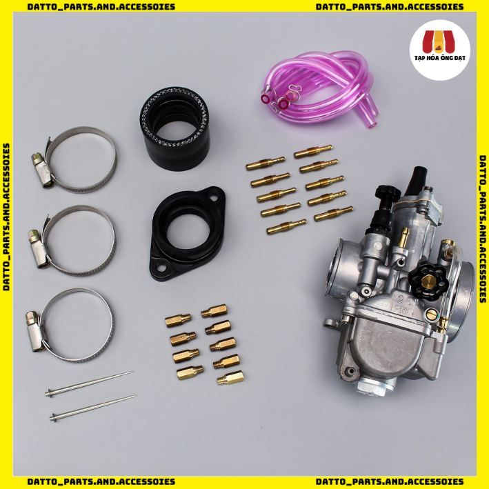 Bình xăng con BRT Ga Dẹp PWK 28 SUPER FLOW - Hàng Chính Hãng