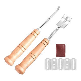 Dao rạch bánh mì cán gỗ