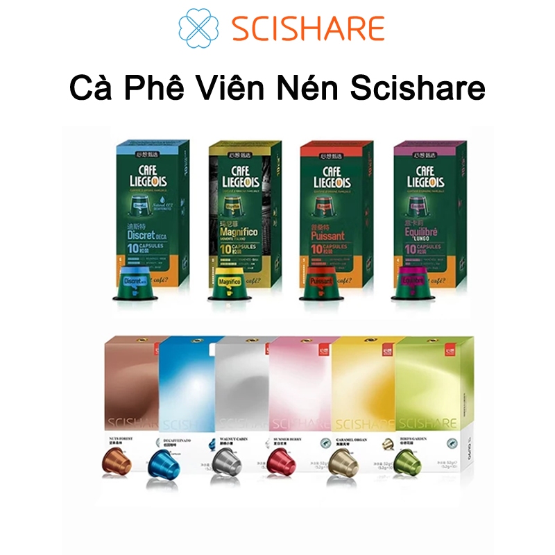 Cà Phê Viên Nén SCISHARE - Tương thích máy capsule Nespresso