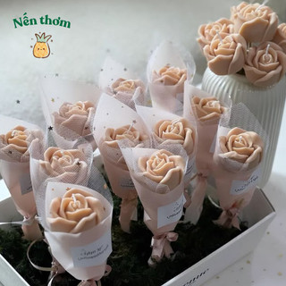 Bó hoa nến thơm, hoa hồng, hoa cúc  | 𝐓𝐢𝐞𝐦𝐍𝐞𝐧𝐓𝐡𝐨𝐦