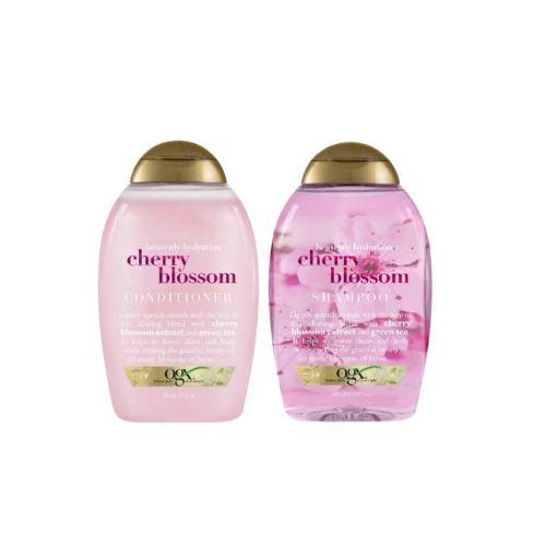 Dầu gội xả dưỡng ẩm cho tóc khô Ogx Cherry Blossom 385ML