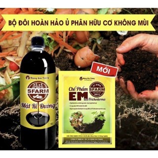 COMBO 1 CHAI MẬT RỈ ĐƯỜNG 1 LÍT SFARM VÀ 1 GÓI EM PLUS SFARM 200GR