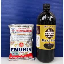 CMBO 1 CHAI RỈ MẬT RỈ ĐƯỜNG VÀ 1 GÓI EMUNIV