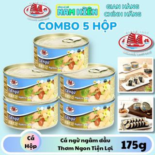 Combo 5 Hộp Cá Ngừ Ngâm Dầu Hạ Long - Hộp 175g