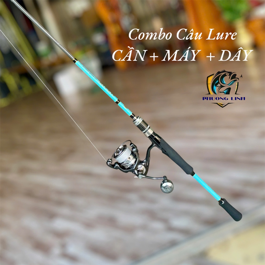 [combo Lure đứng] cần câu coastline Aquatic - máy câu DA max 3000 - dây pe toro force X8