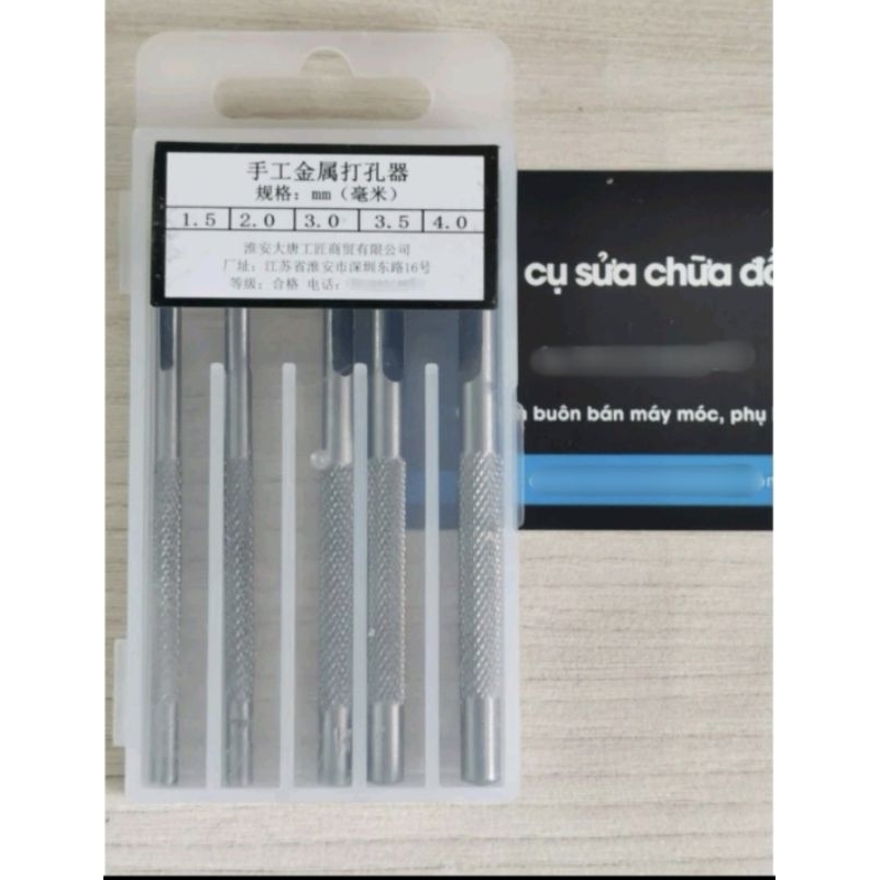 Bộ 5 cây đục lỗ dây da