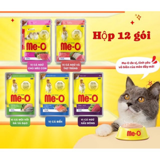 [ hộp 12 gói] Pate cho mèo Me-o 80gr - pate cho mèo -Oh My Pet