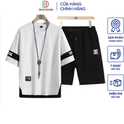 Bộ quần áo thể thao nam 4 màu phối tay vải poly cá sấu thoáng máy thấm hút mồ hôi Bảo Đăng.