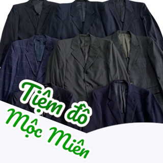 (2hand Nhật) Áo vest blazer nam vai 44-45-46 (60kg-70kg) vân sọc kẻ, trơn, caro form basic, suông, slimfit......ảnh thật