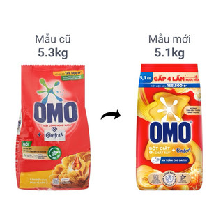 Bột giặt OMO Comfort bịch 5,1kg Unilever