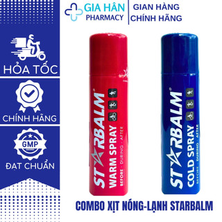 Combo Xịt Nóng và Xịt Lạnh Giảm Đau Thể Thao STARBALM 150ml - HÀ LAN Gia Hân Pharmacy 