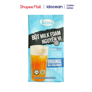  Bột Milk Foam Nguyên Vị Lúave 500G - Thơm Béo Sánh Mịn Topping Macchiato Cho Trà Sữa Trà Trái Cây 