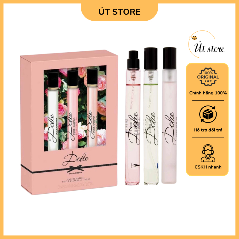 Nước hoa Dolce & Gabbana Nữ Set mini: Dolce EDP, Dolce Garden, Dolce Rosa Excelsa 3x10ml