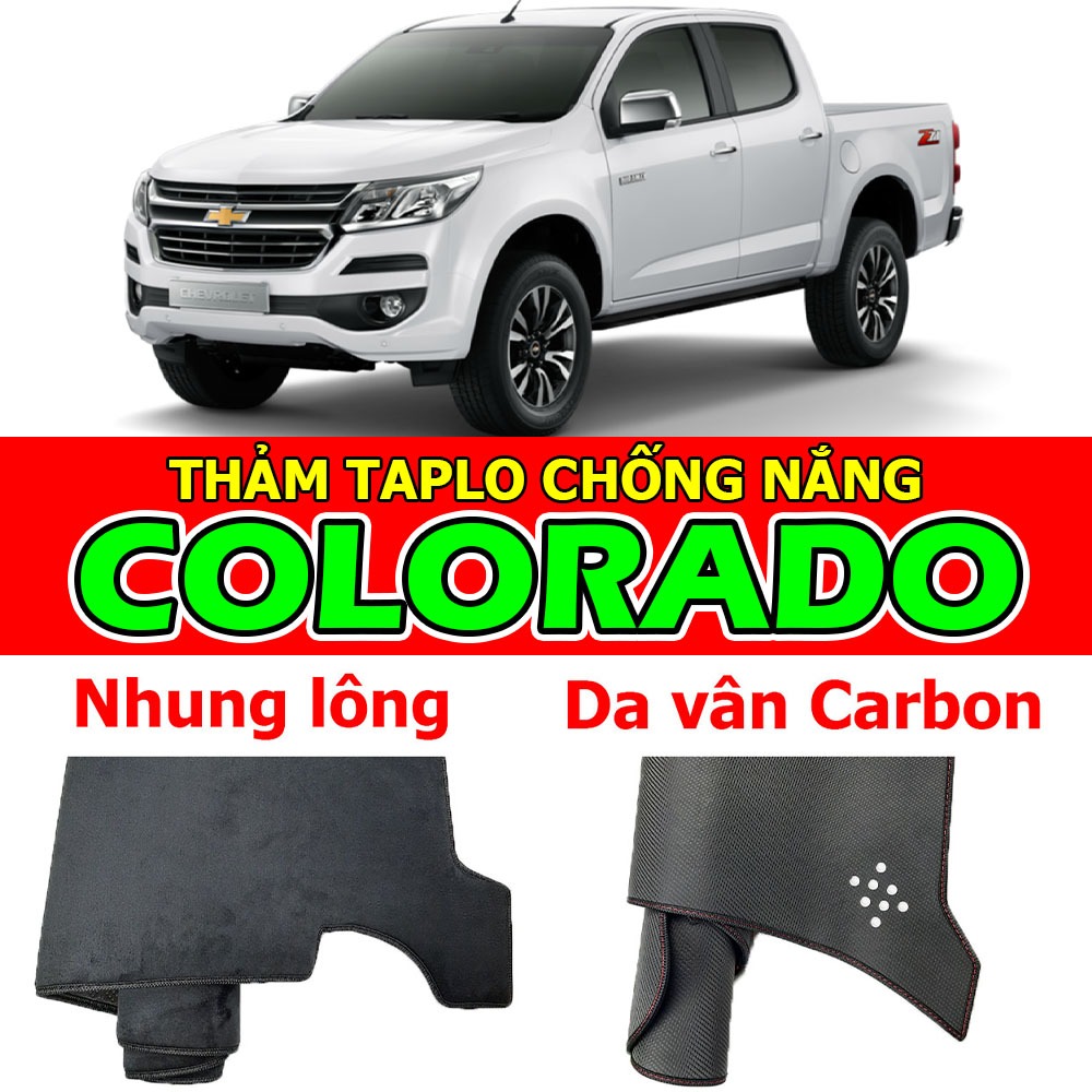Thảm Taplo CHEVROLET COLORADO bằng Nhung lông