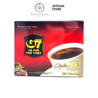 Cà Phê G7 Đen Không Đường Hộp 50 Gói Cafe Hoà Tan Trung Nguyên