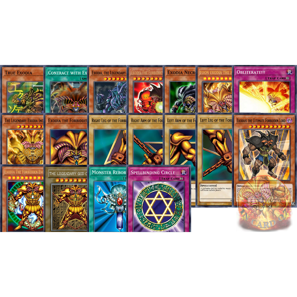 Pack 18 Lá Bài in Exodia Tuổi Thơ