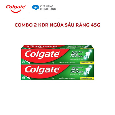 [HB gift] Bộ 2 Kem đánh răng Colgate ngừa sâu răng răng chắc khỏe 45g/tuýp
